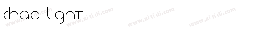 Chap Light字体转换